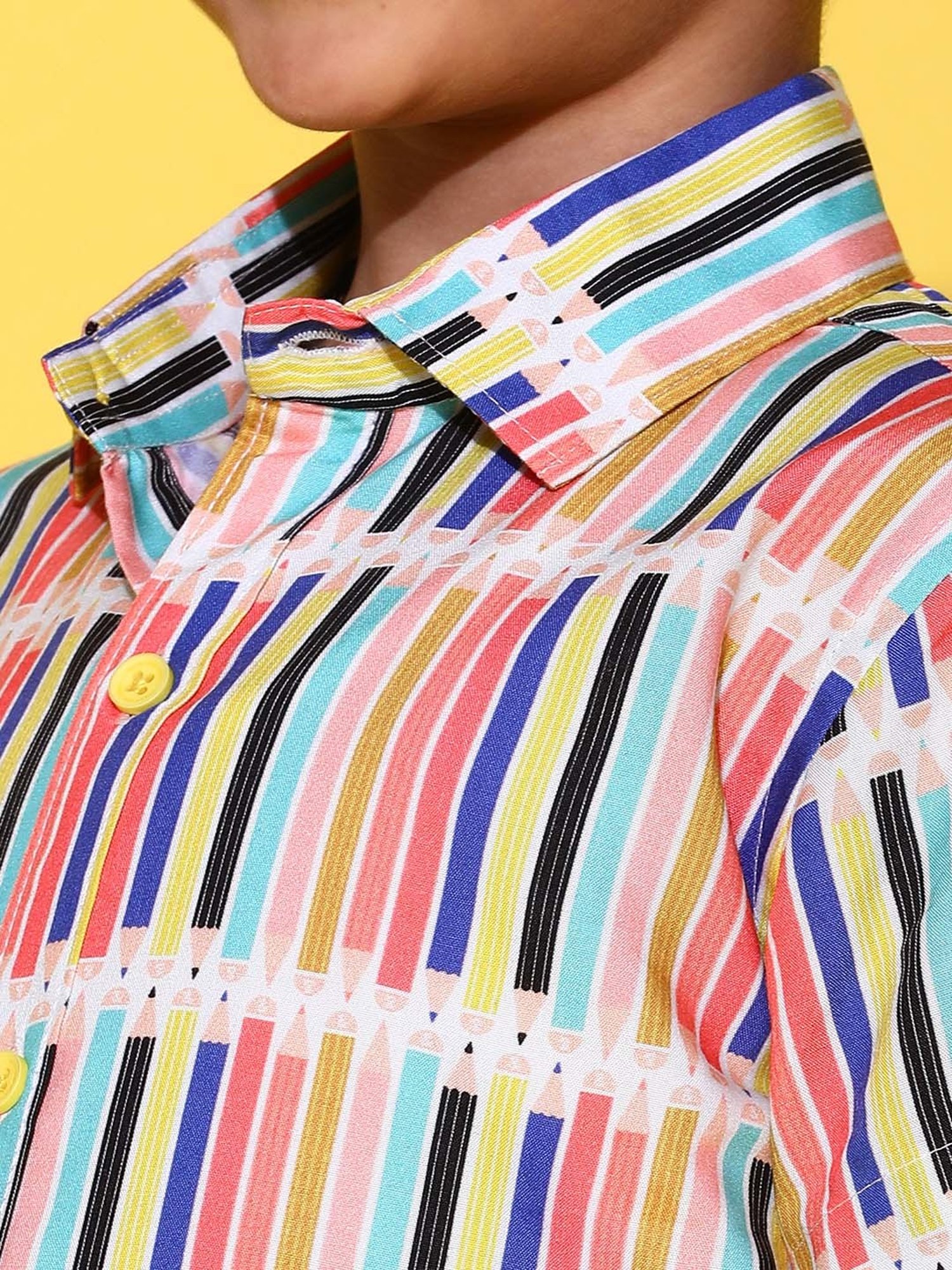 Tales & Stories Kids Multicolor Striped Shirt