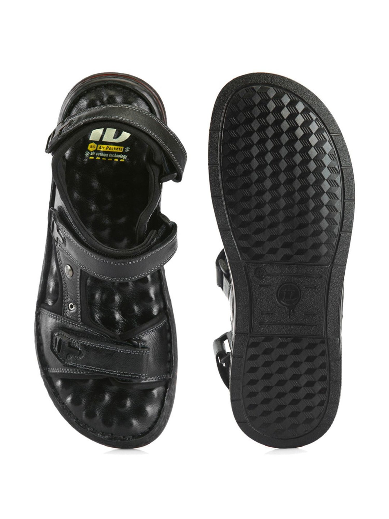 ID Men's Black Floater Sandals