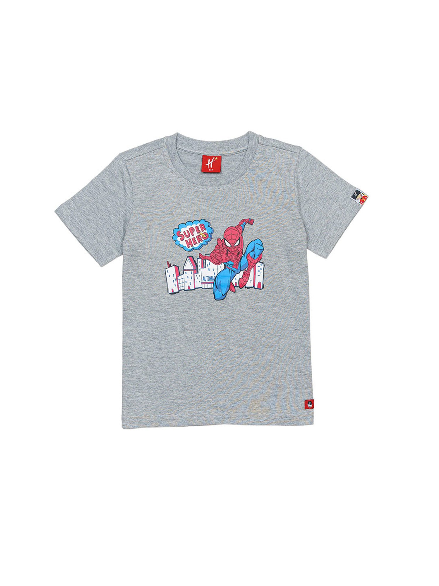 H by Hamleys Boys Grey Printed T-Shirt