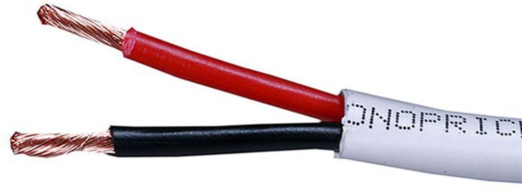 CERTICABLE 12AWG CL2 Rated 2-Conductor Loud Speaker Cable - 100 ft For In-Wall Installation