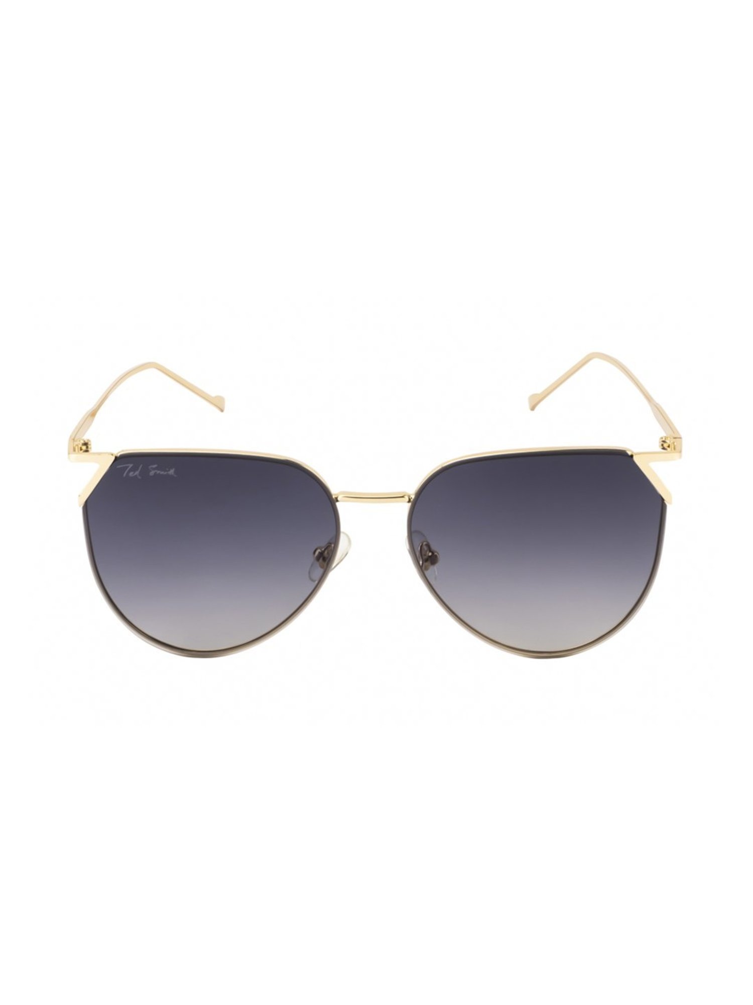 Ted Smith SALT_C1 Blue Gradient Round Sunglasses