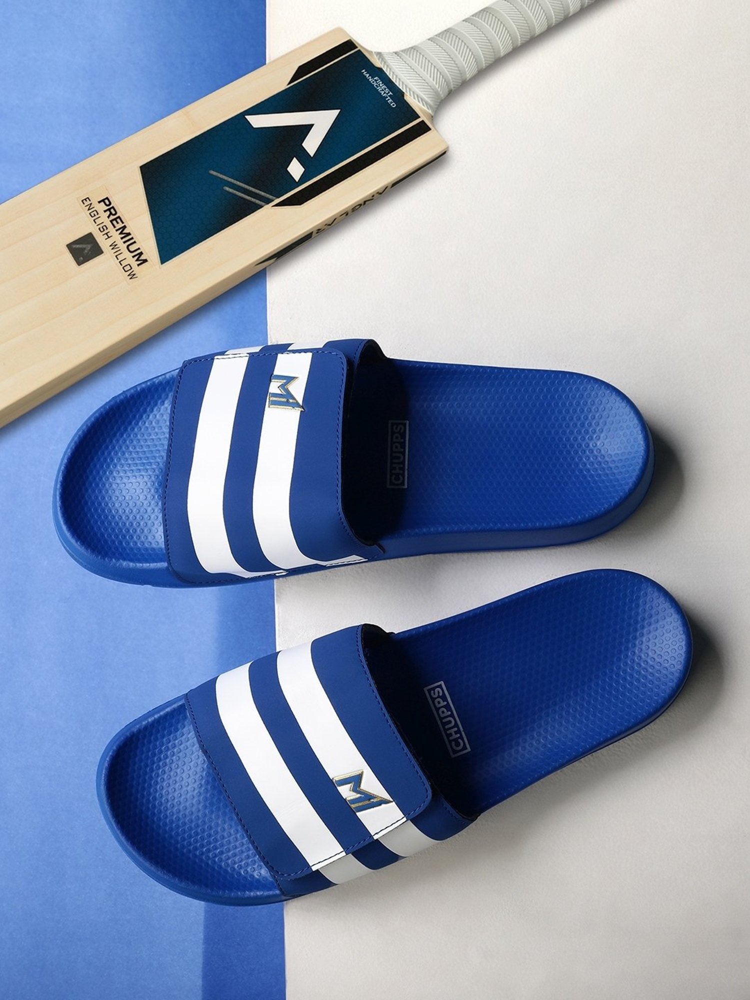 Chupps Men's MI Official Royal Blue Slides