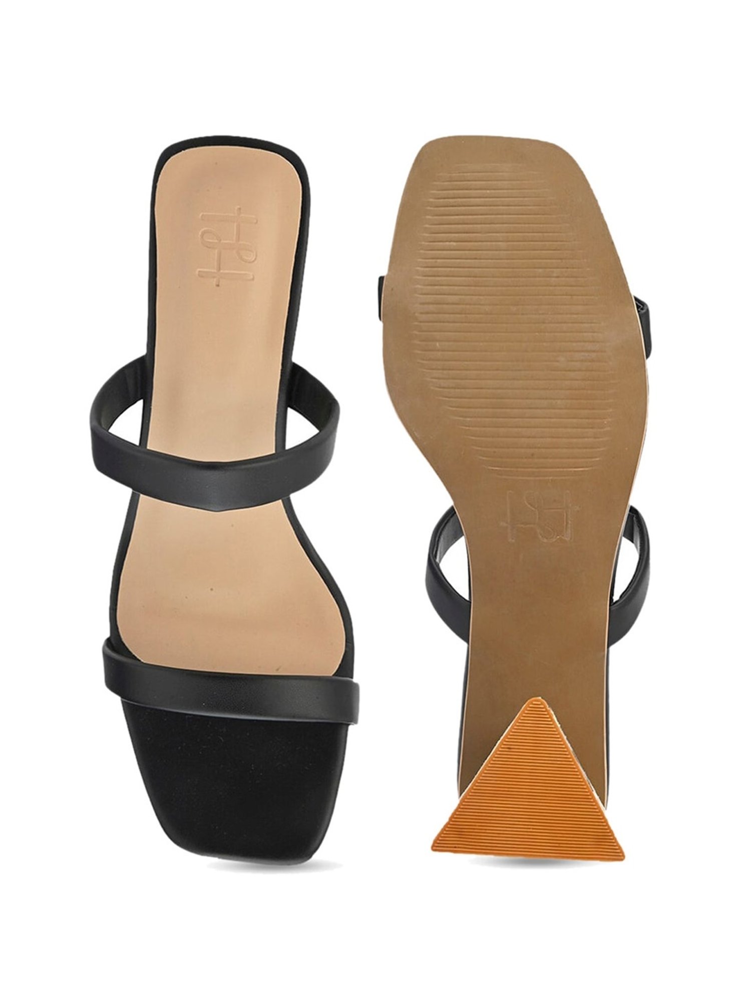 Hydes N Hues Women's Black Casual Sandals