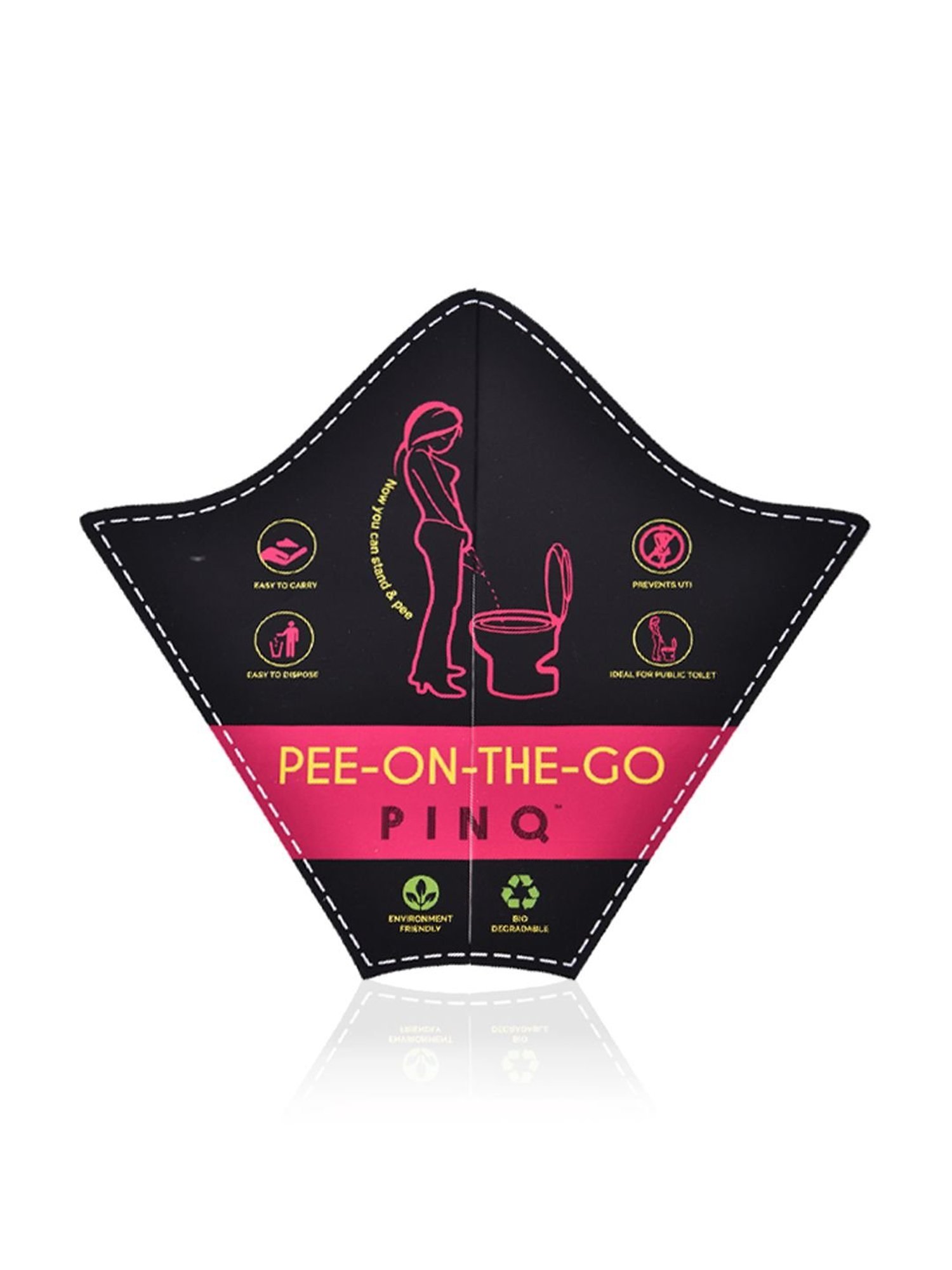 PINQ Pee-on-the-Go-Biodegradable Urination Funnels for Public Toilets,Travel -Combo of 3 (30pcs)