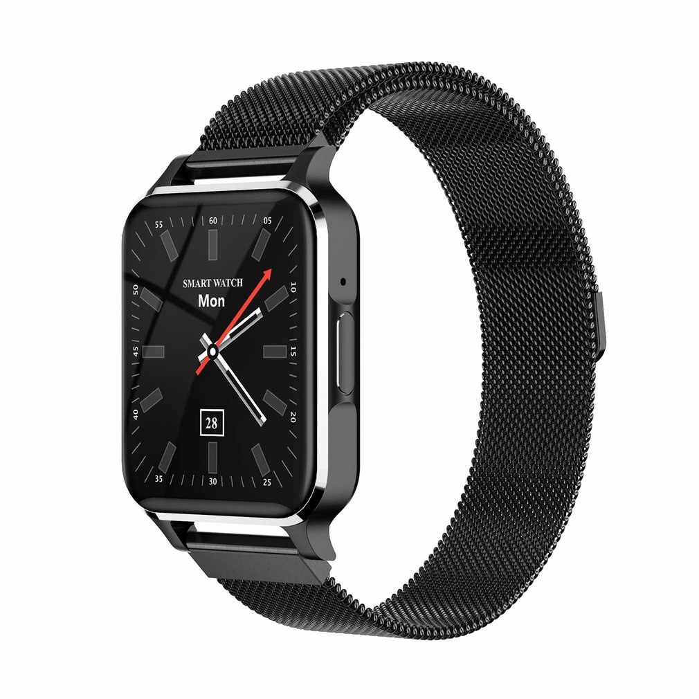 TM02 1.7 Inch Sports Smart Watch Music Player Wireless Communication Waterproof MP3 Player Smart Watch,1.7 inch,Black steel