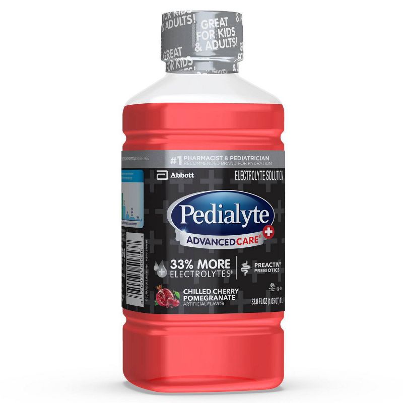 Pedialyte AdvancedCare Plus Electrolyte Solution - Chilled Cherry Pomegranate - 33.8 fl oz