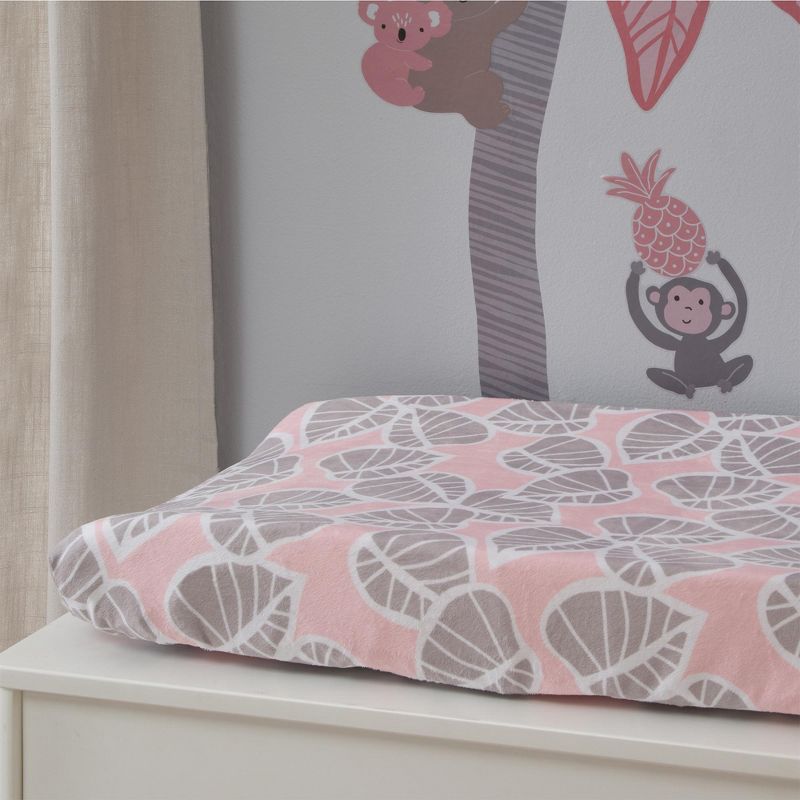 Bedtime Originals Blossom Watercolor Floral Changing Pad Cover - Pink/Gray