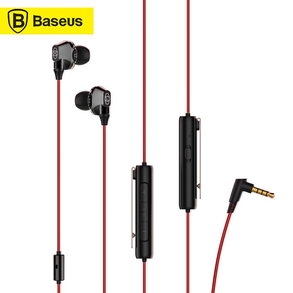 Baseus H08 3D Surround Gaming Earphone GAMO Immersive Virtual 3D Gaming Headset 3.5mm Earbuds 3D Recutting Audio With HD Mic For iPhone Huawei Samsung Xiaomi