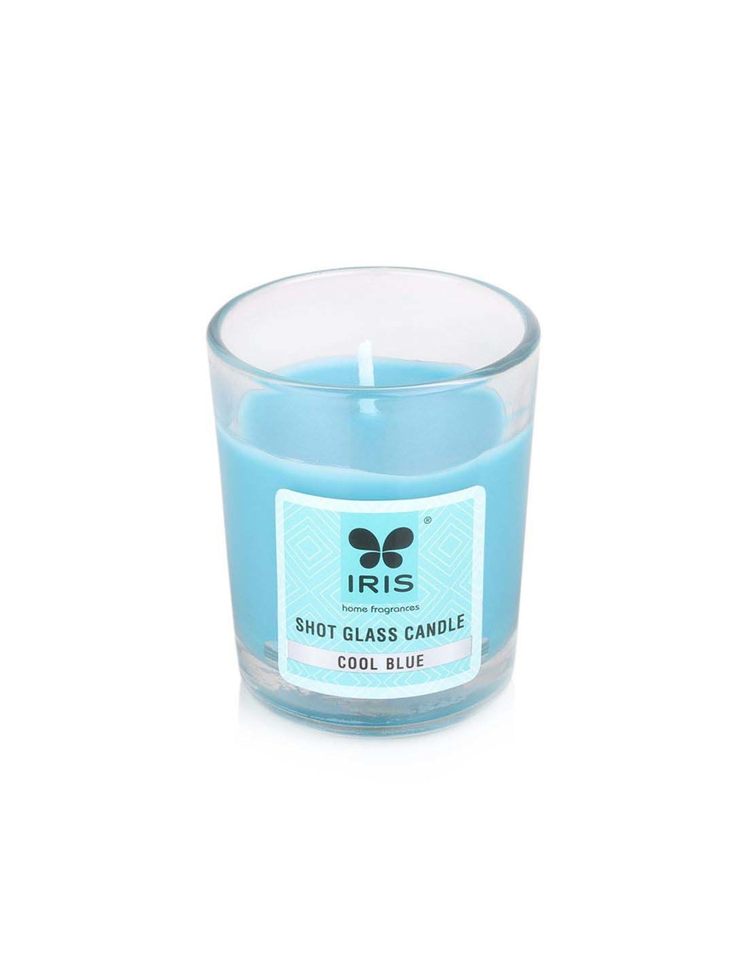 IRIS Blue Home Fragrances Cool Blue Shot Glass Candle - Set of 5