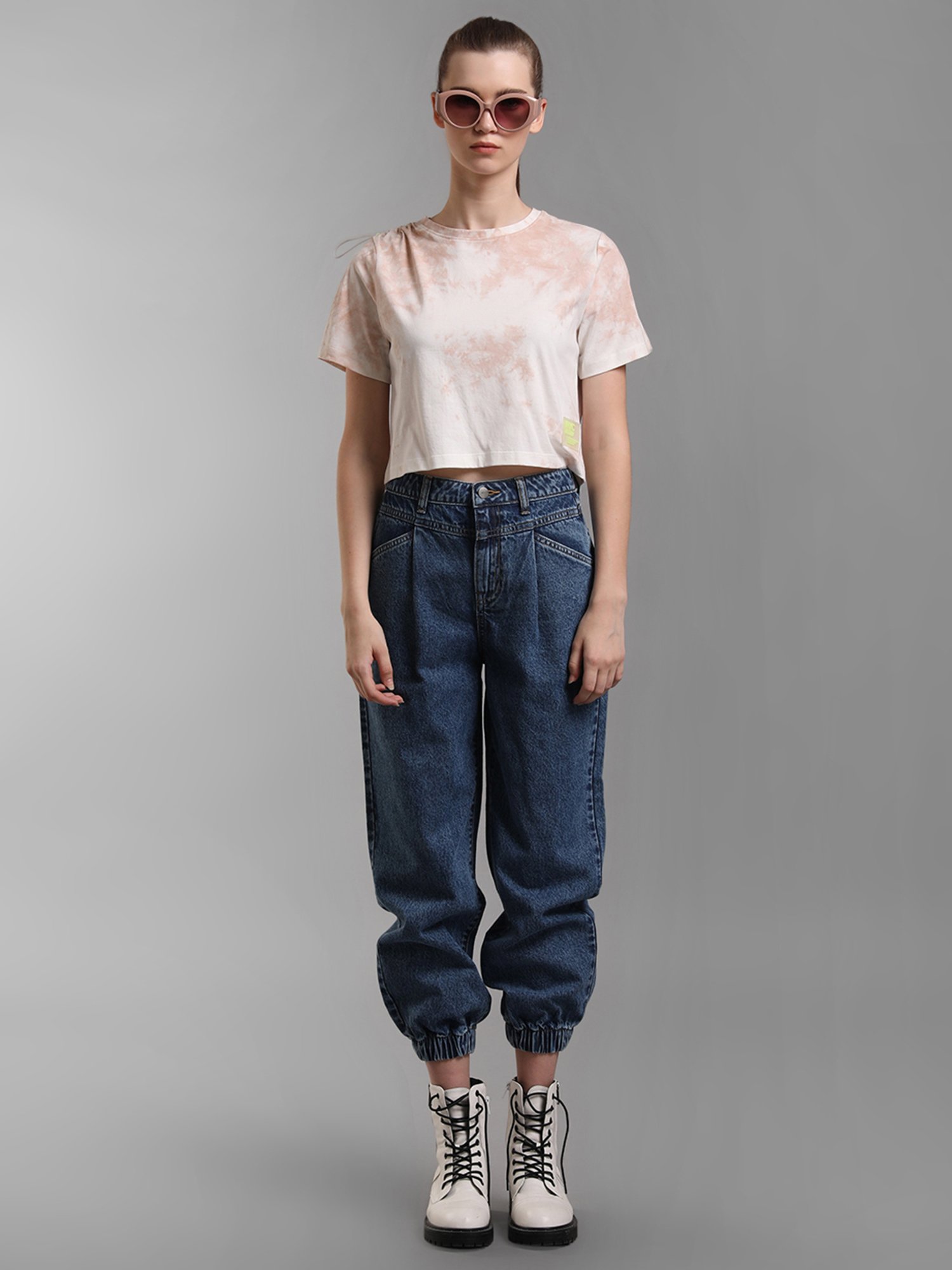 Fame Forever by Lifestyle White Cotton Printed T-Shirt