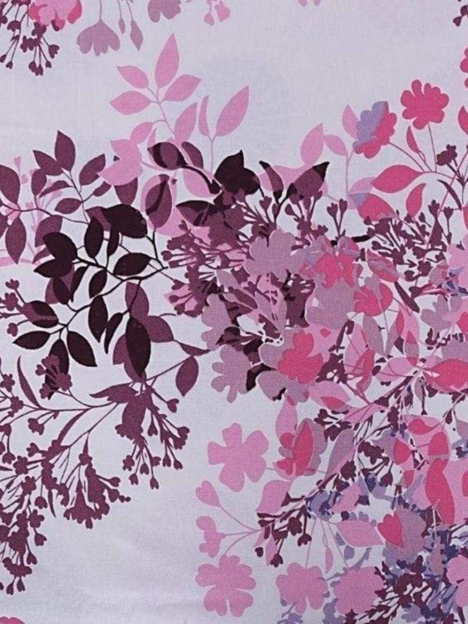 Haus & Kinder Greek Garden Romance Pink 186 TC Cotton King Bed Sheet with 2 Pillow Covers