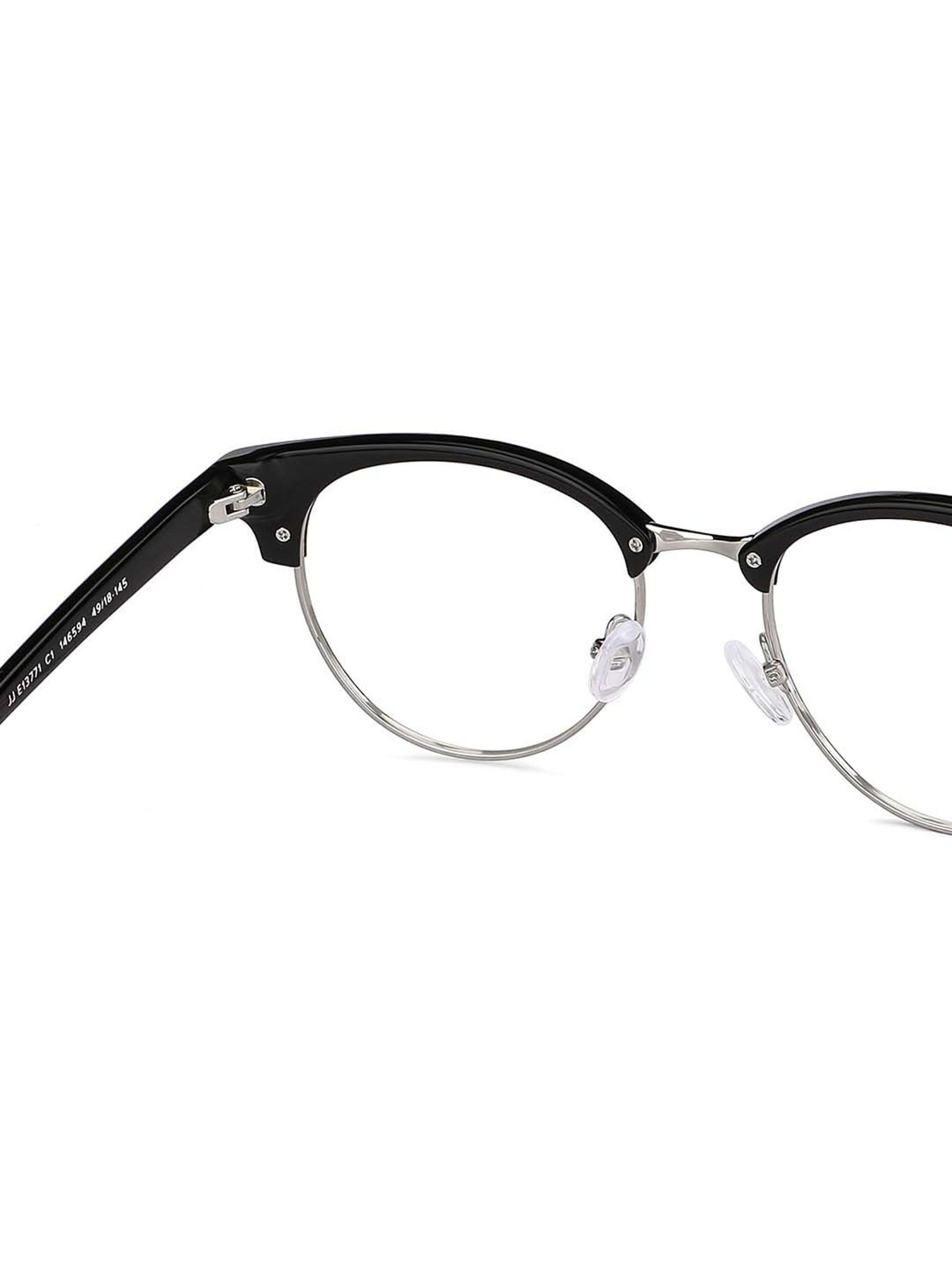 John Jacobs JJ E13771 Black Full Rim Clubmaster Frame