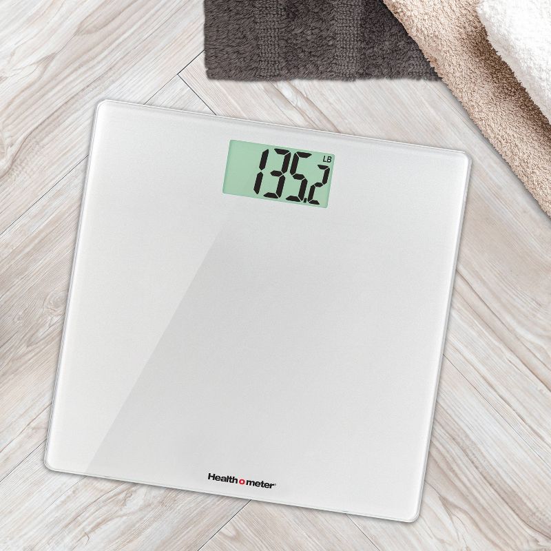 Glass Weight Tracking Scale White - Health-O-Meter
