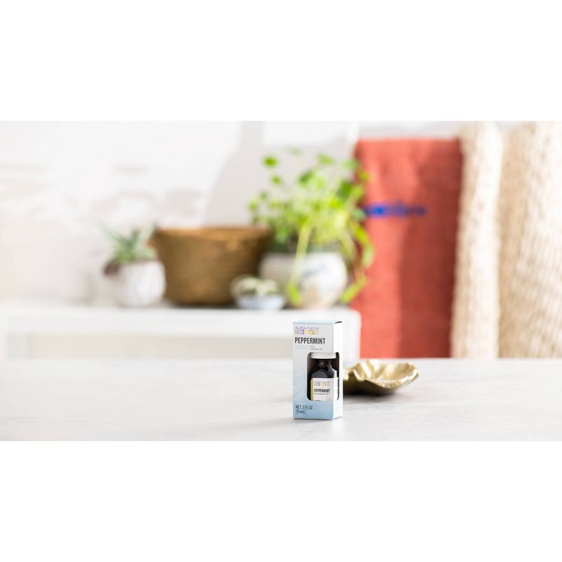Aura Cacia Peppermint Cooling Pure Essential Oil - 0.5oz