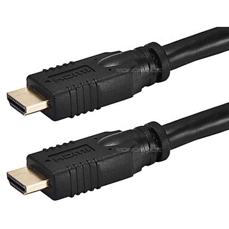 Monoprice Active HDMI Cable - 131 Feet - Black, 1080i @ 60Hz, 4.95Gbps, 24AWG, CL2 - Commercial Series