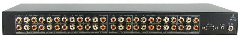 Shinybow SB-8804LCM 8x8 Composite Video Matrix Switcher w/ Volume Control