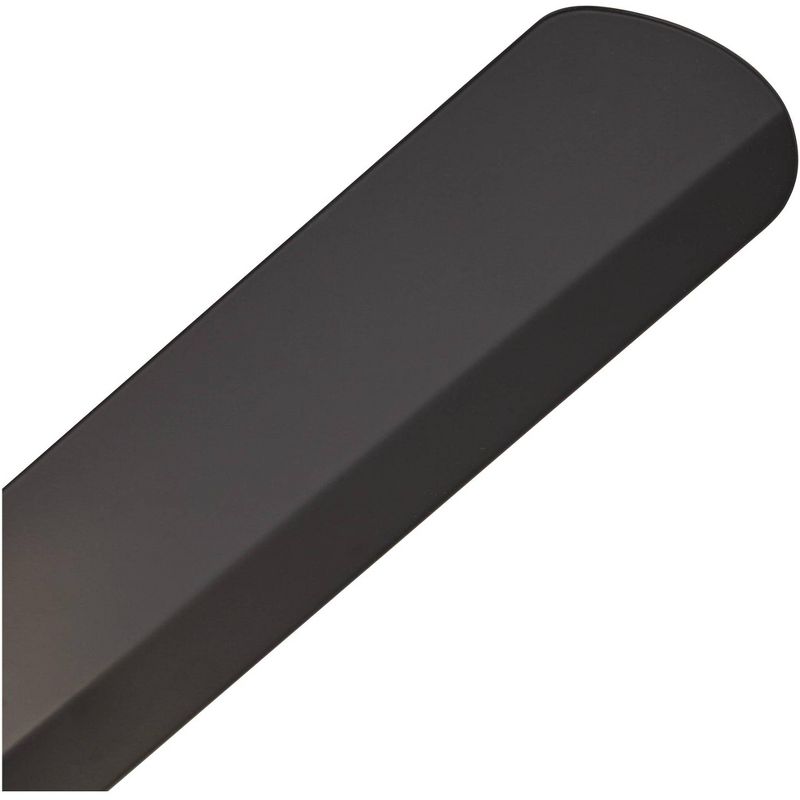 60" Casa Vieja Industrial 3 Blade Outdoor Ceiling Fan with Light Kit LED Remote Matte Black Metal Damp Patio Exterior House Porch