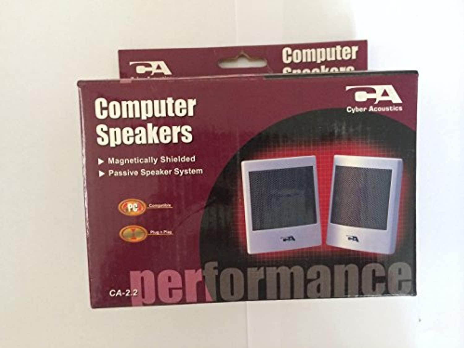 Cyber Acoustics CA2.2 2.0 Computer Speakers (2-Speaker)