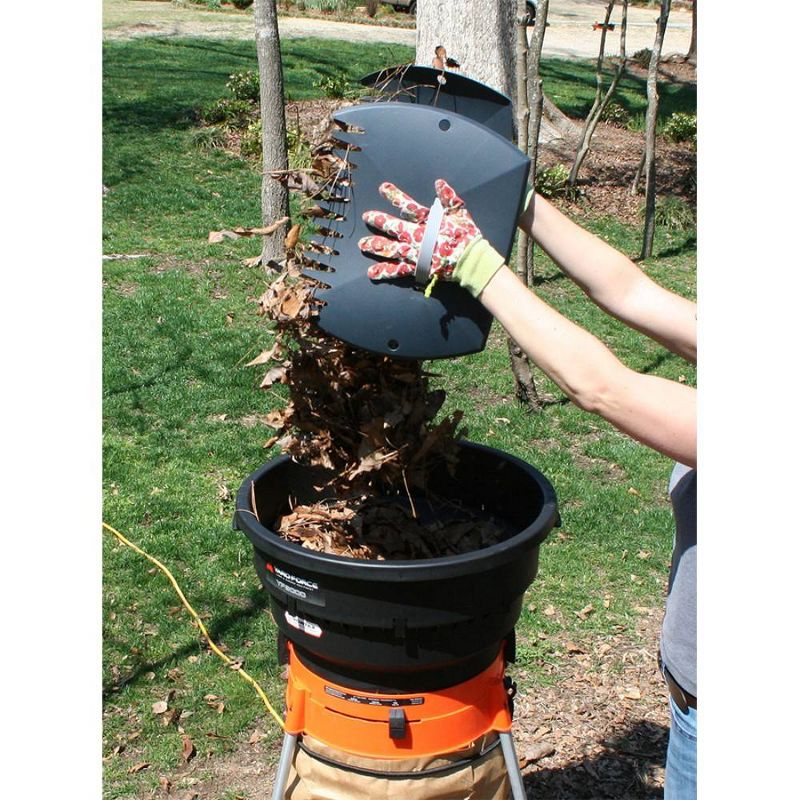 22" Electric Leaf Mulcher/Shredder With Bonus Accessory Kit - Yard Force