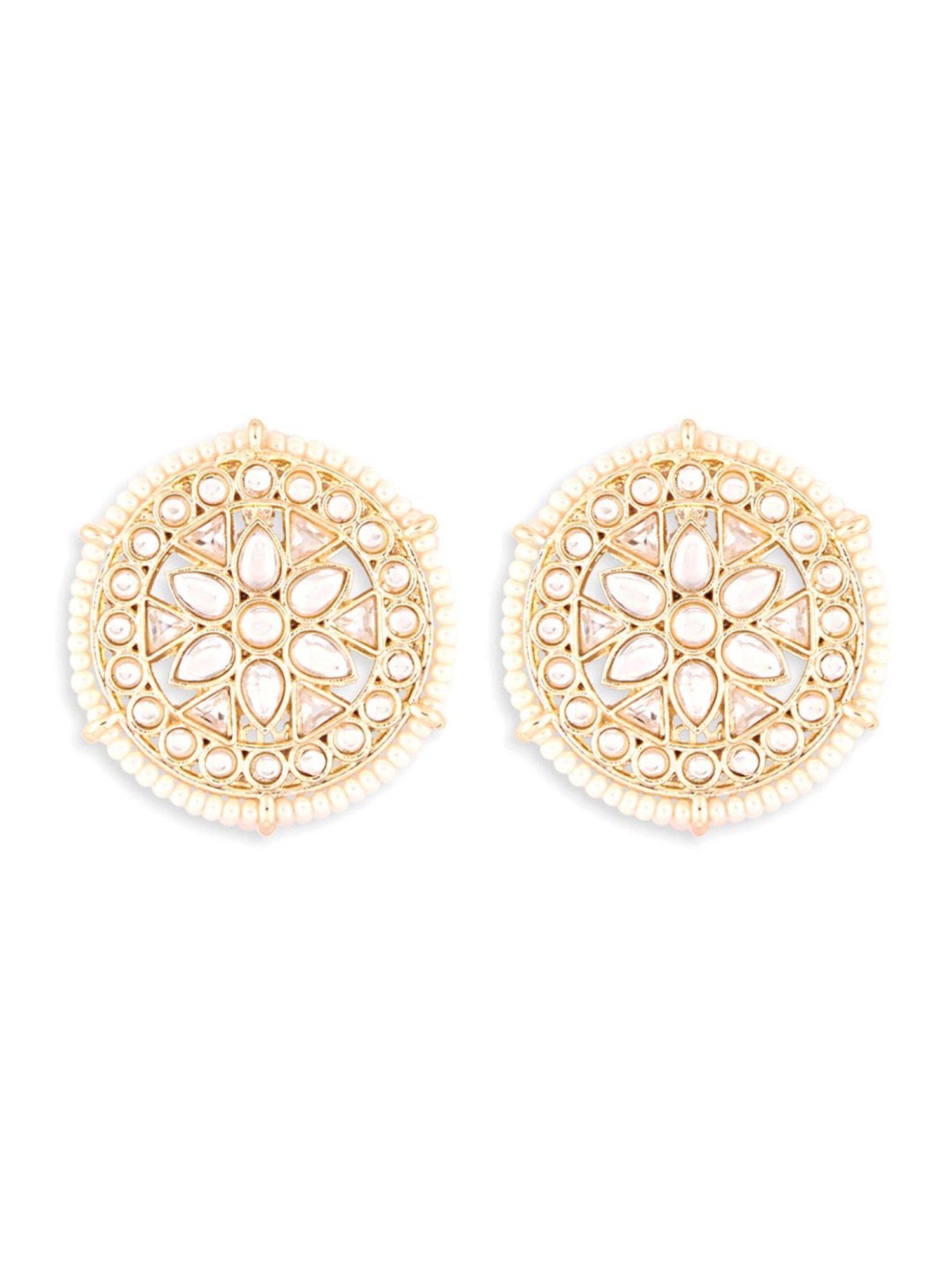 Fida Handmade Bridal Ethnic White Jewellery Set