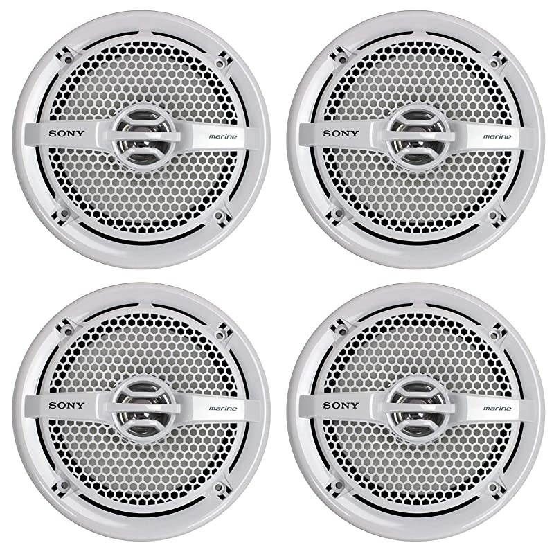 XSMP1611 65quot RMS 65 Watt Dual Cone Marine Speakers Stereo 4 ohm White
