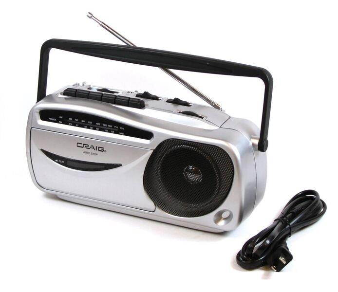 Craig Electronics CD6911 CRAIG CD6911 PORTABLE AMFM RADIO CASSETTE RECORDER PLAYER