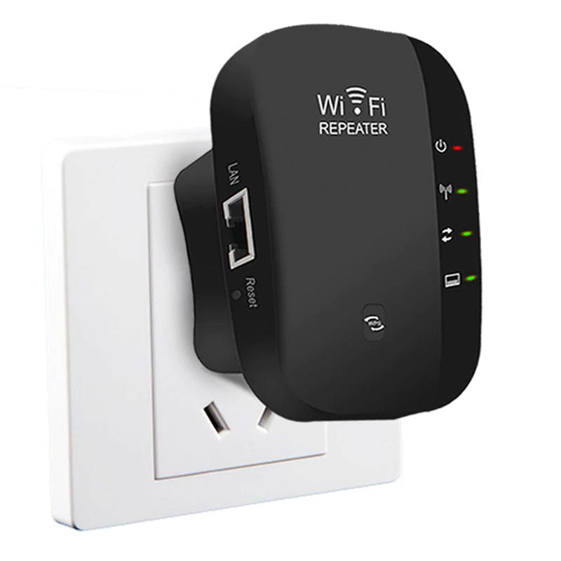 Repeater Wifi Range Extender Router Wi-Fi Signal Amplifier 300Mbps,2.4G WiFi Ultraboost Access Point, US Plug