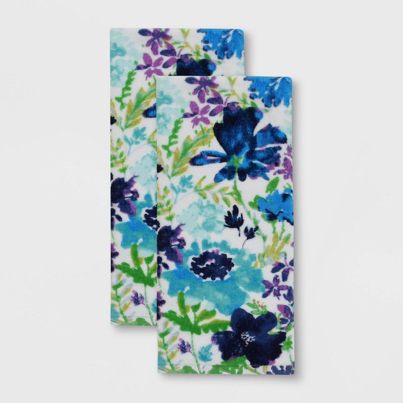 2pk Cotton Garden Kitchen Towels - Fiesta