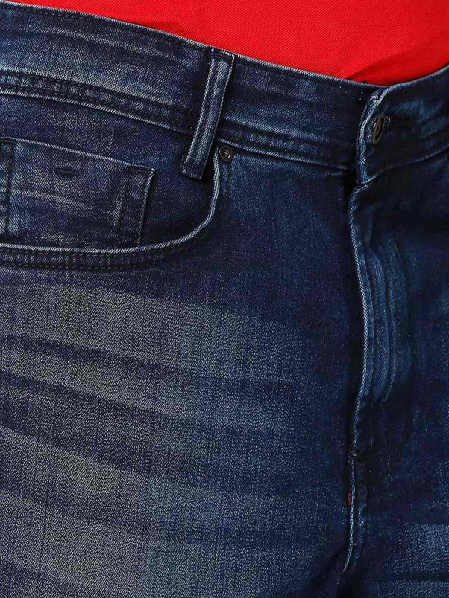 American Eagle Blue Cotton Regular Fit Jeans