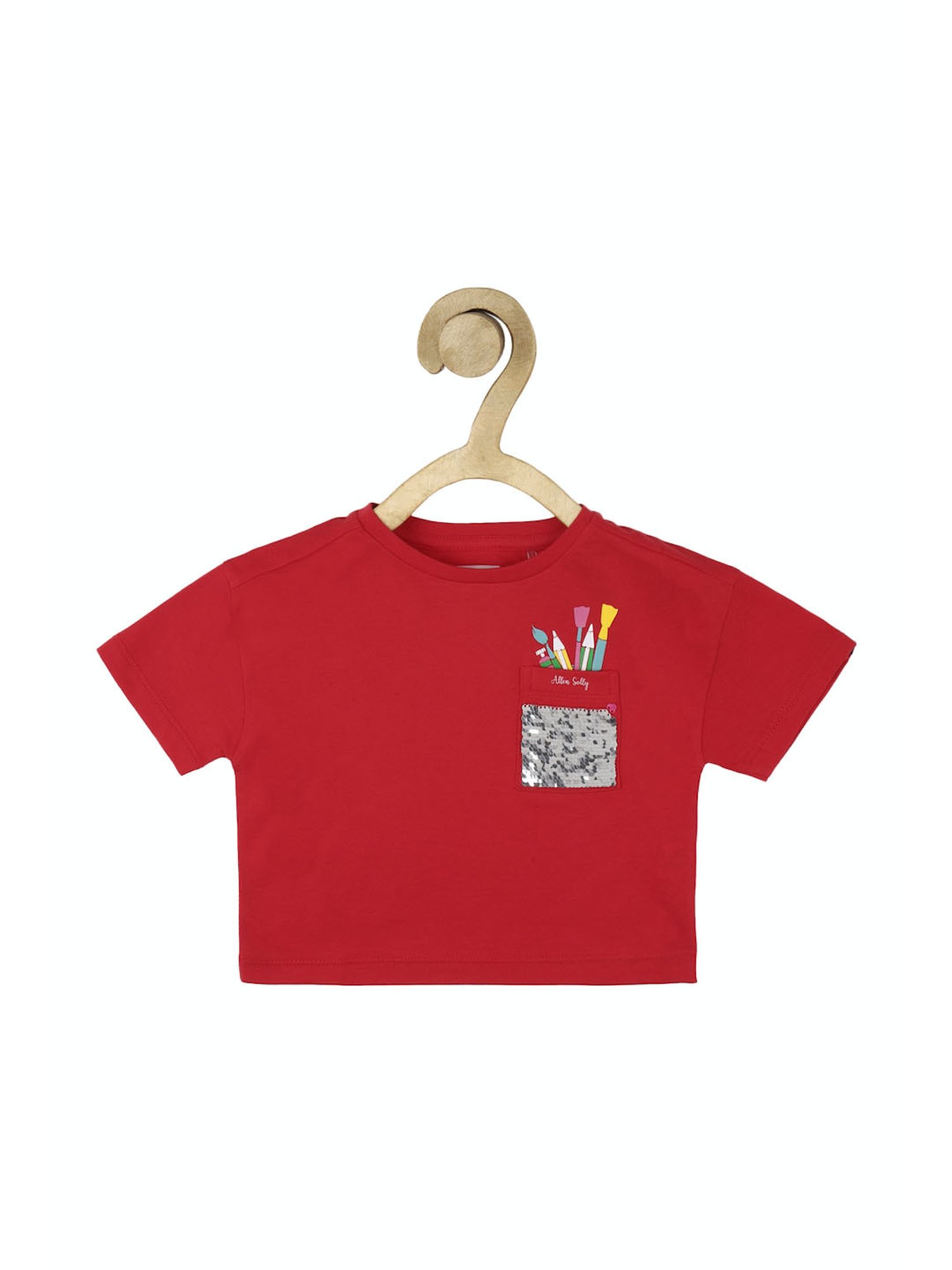 KIDS ONLY Anthracite Black Cotton Printed T-Shirt