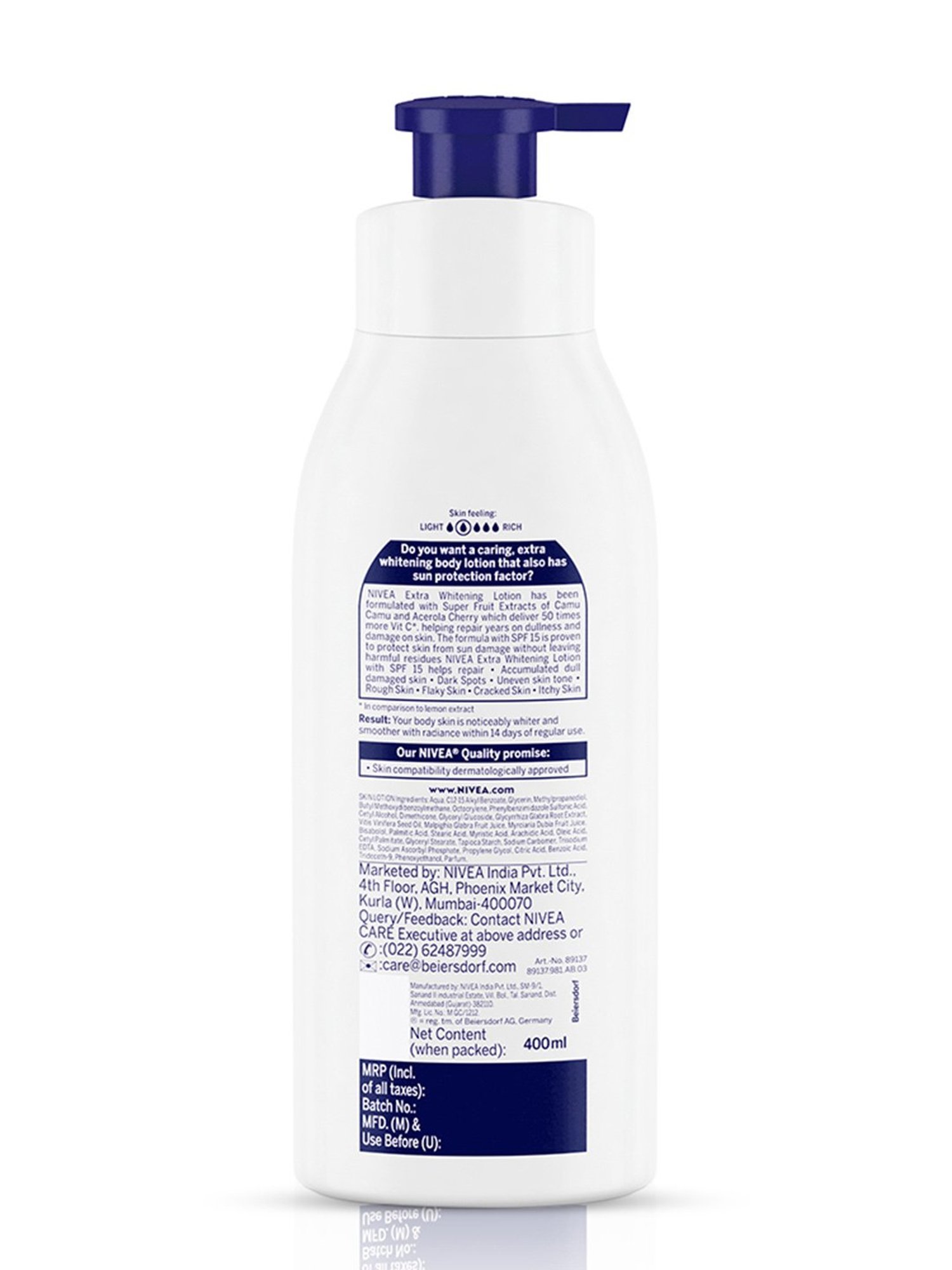 Nivea SPF 15 & 50x Vitamin C Body Lotion - 400 ml