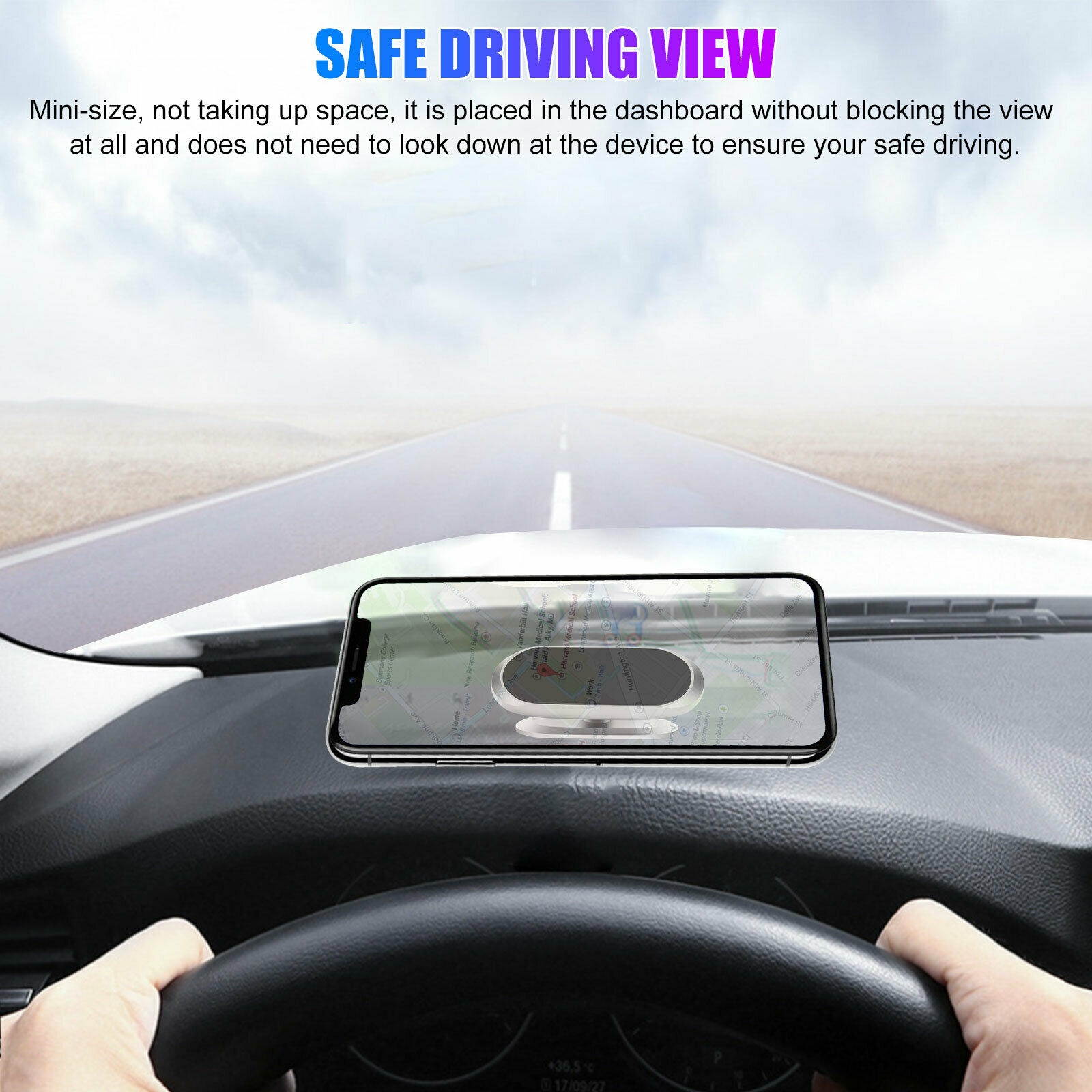 360&deg;Magnetic Car Cell Phone Holder Dashboard Desk Mount Stand for iPhone