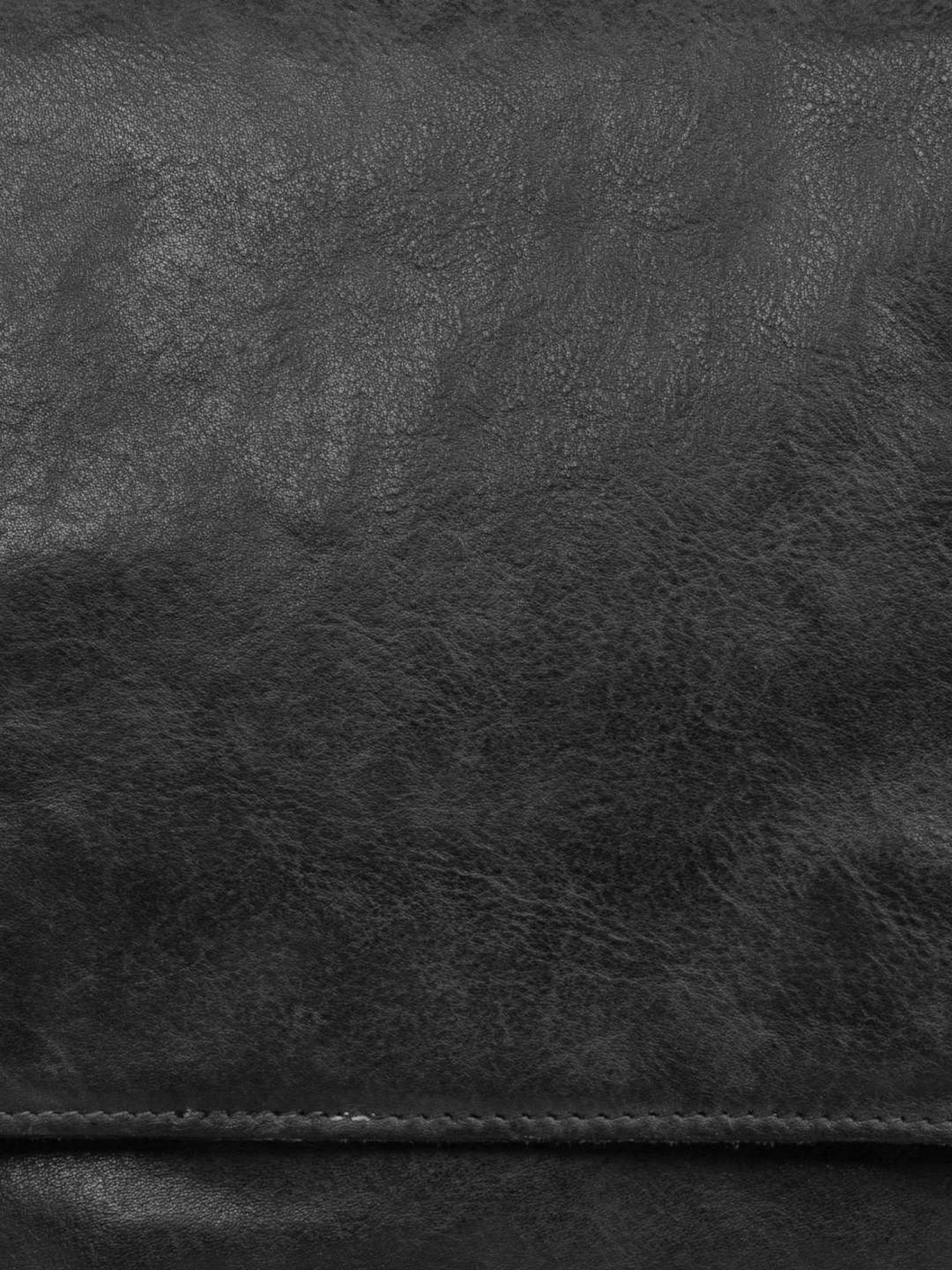 Art N Vintage Henry Black Leather Solid Medium Cross Body Bag