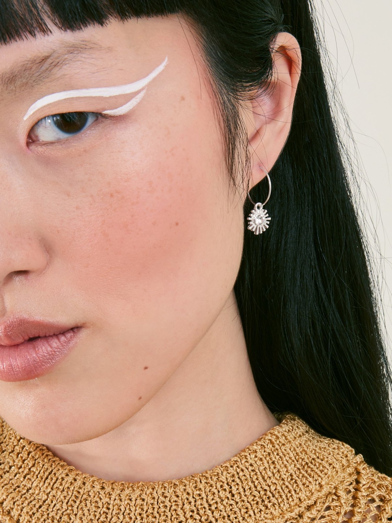 Accessorize London Starburst Hoop & Stud Earrings - Set of 2