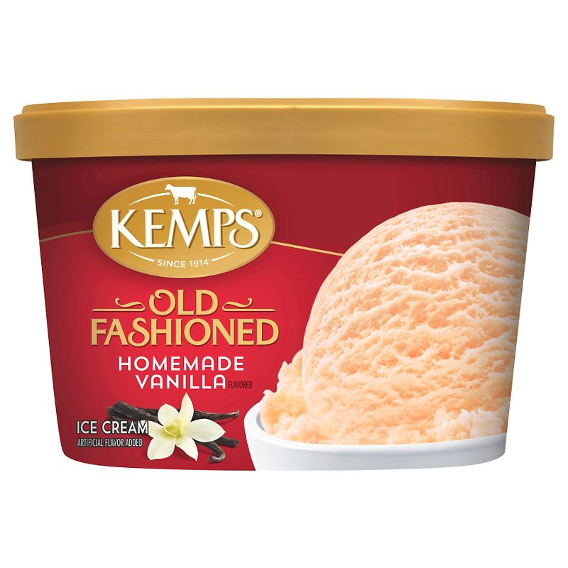 Kemps Old Fashioned Homemade Frozen Vanilla - 48oz