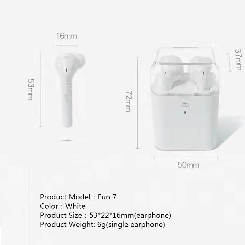 Dacom True Wireless Earphones TWS Earbuds Bluetooth Stereo Music Headset Mobile Phone Earpiece Headsfree For iPhone Samsung