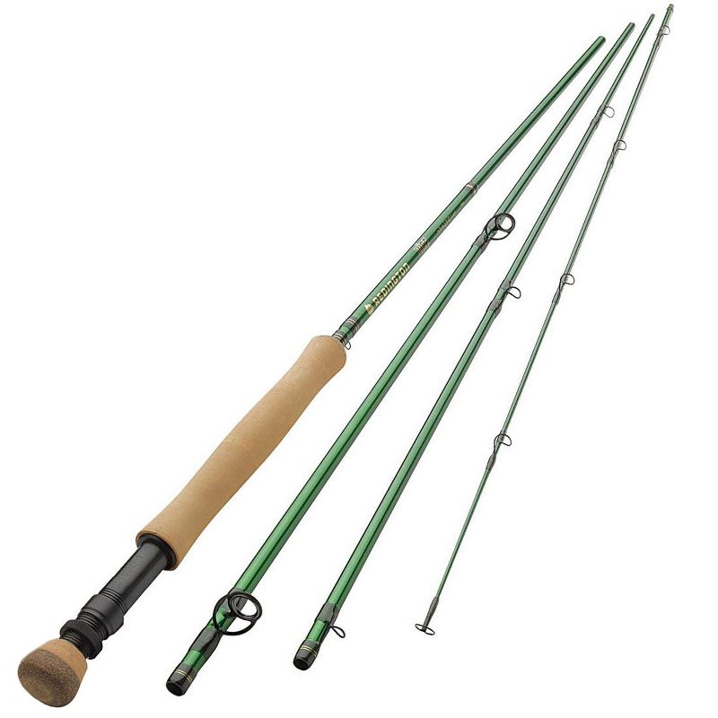 Redington 696-4 VICE 6 Line Weight 9.5 Foot 4 Piece Lightweight Carbon Fiber Fly Fishing Rod with Storage Carry Tube, Green