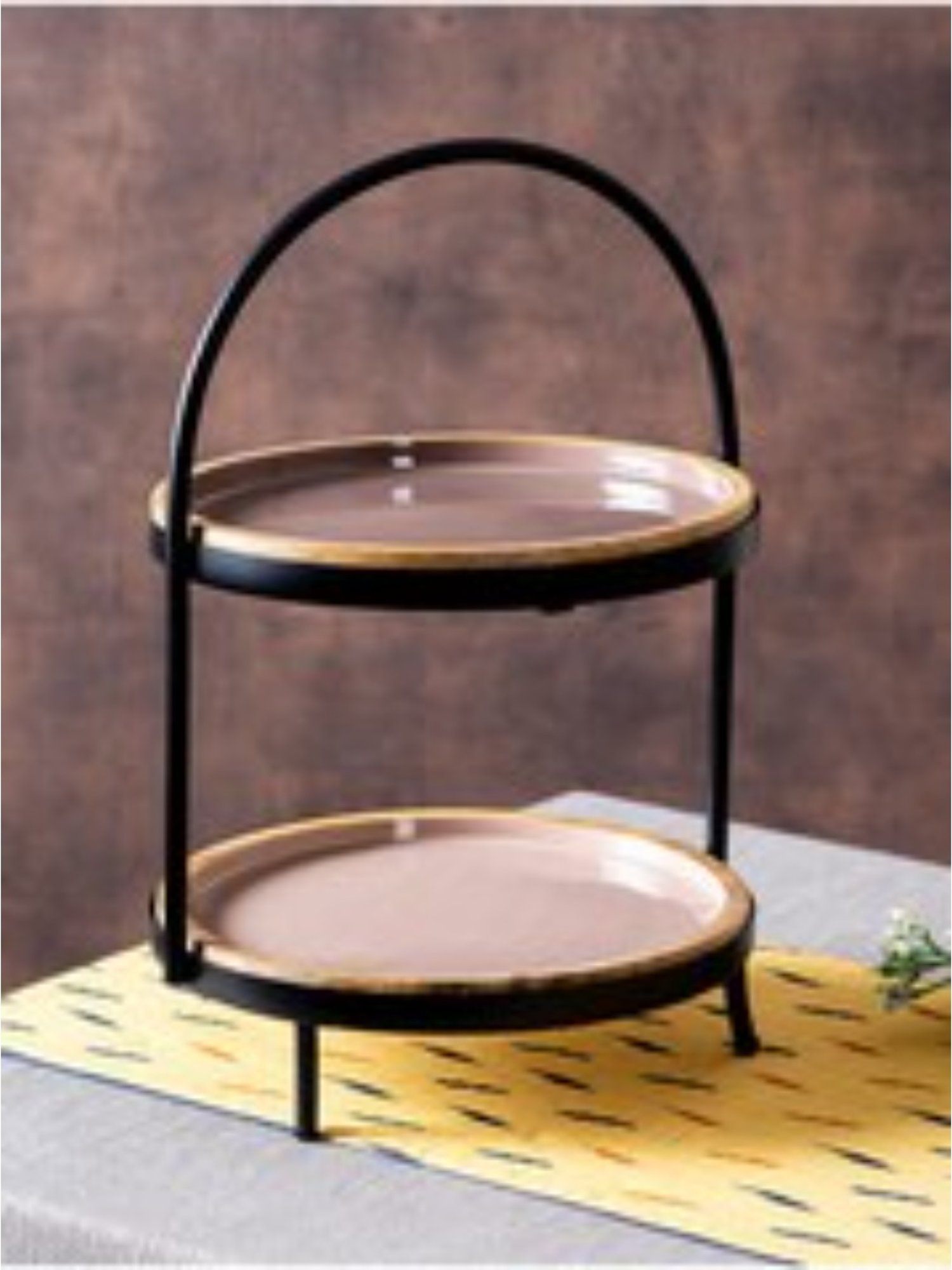 Nestroots Two Tier Cake Stand Buffet Organiser for cake cutting dining table cup cake Dessert Stand