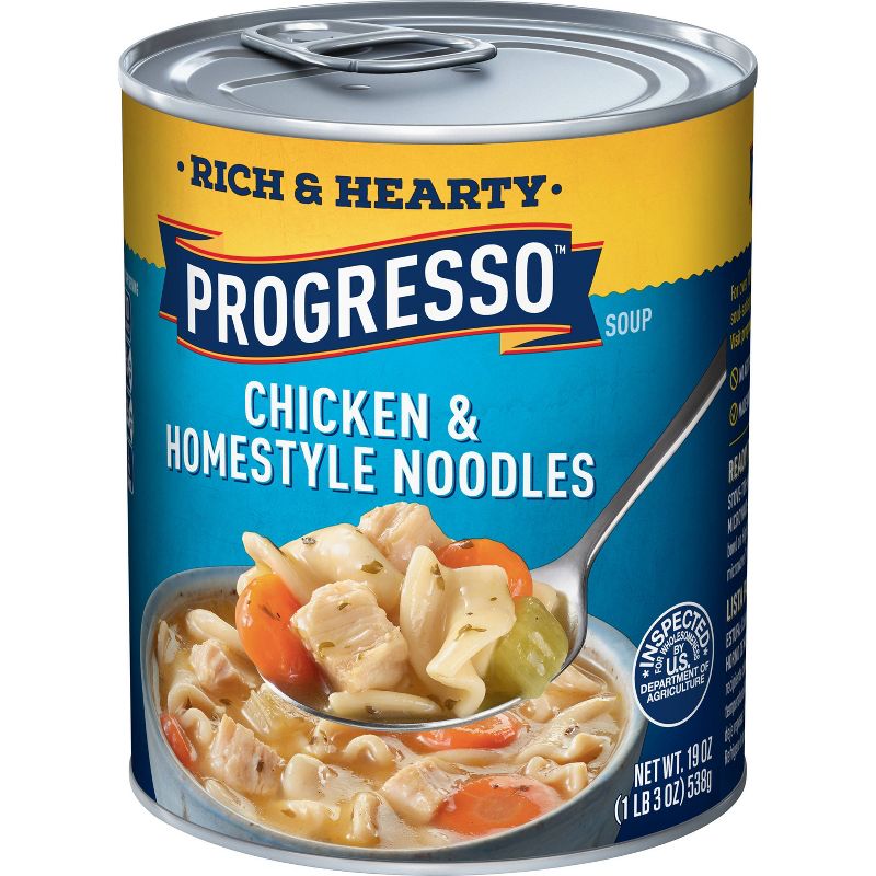 Progresso Rich & Hearty Chicken & Homestyle Noodle Soup 19oz
