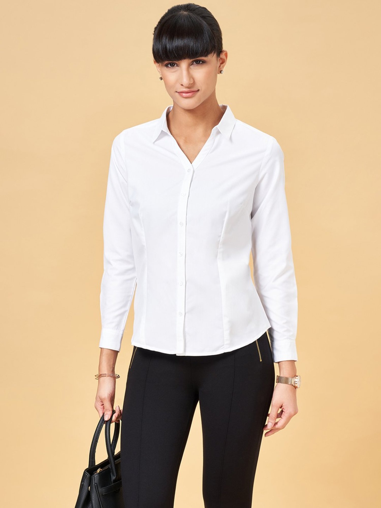 Style Quotient Brown Regular Fit Formal Shirt