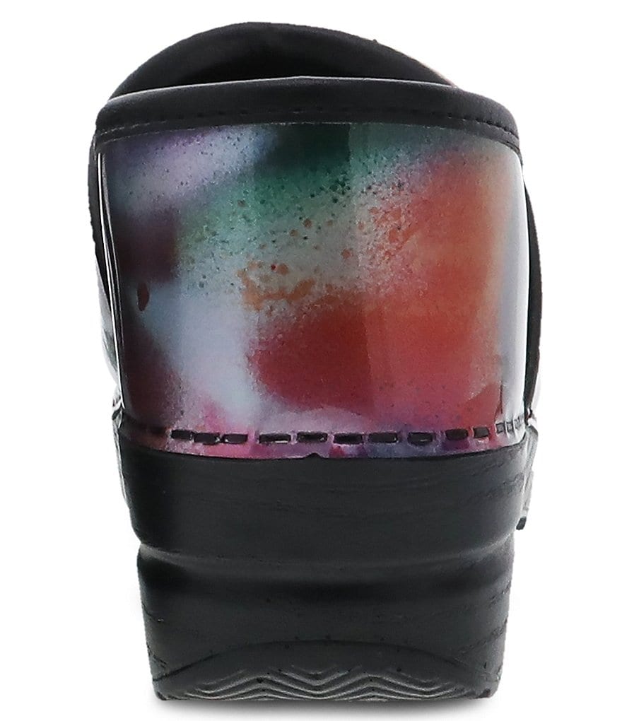 Dansko Professional Spray Paint Print Patent Leather Clogs