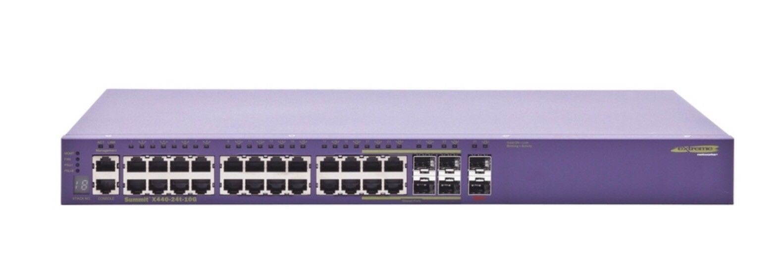 EXTREME NETWORKS EXTREMESWITCHING X440-G2 X440-G2-24P-10GE4 - SWITCH - 24 PORTS - MANAGED - RACK-MOUNTABLE
