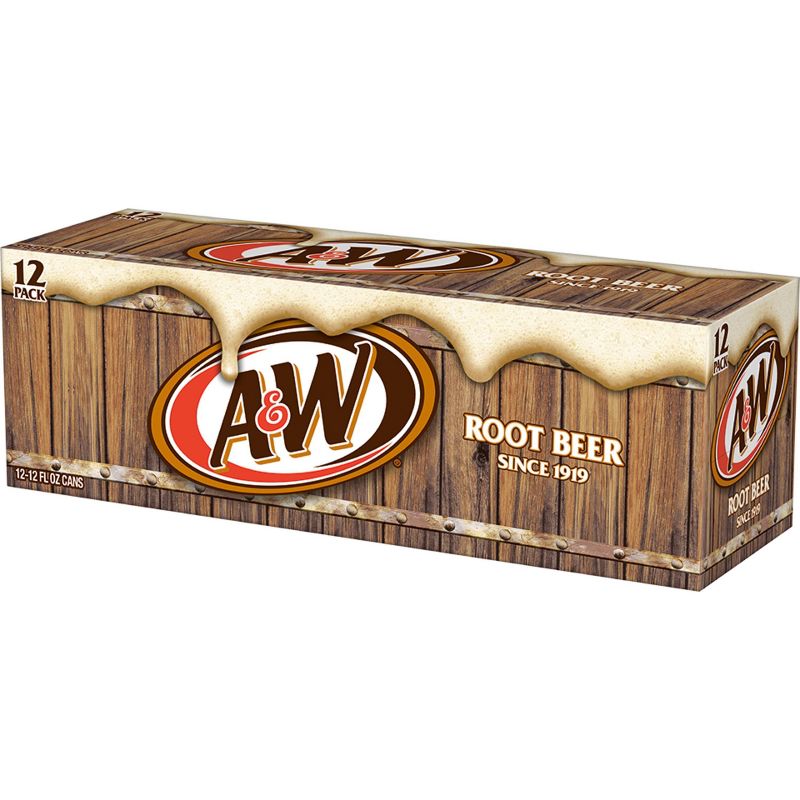 A&W Root Beer Soda - 12pk/12 fl oz Cans