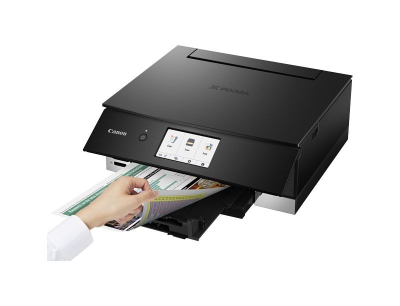 Canon PIXMA TS TS8320 Black Inkjet Multifunction Printer - Color - Copier/Printer/Scanner - 4800 x 1200 dpi Print - Automatic Duplex Print