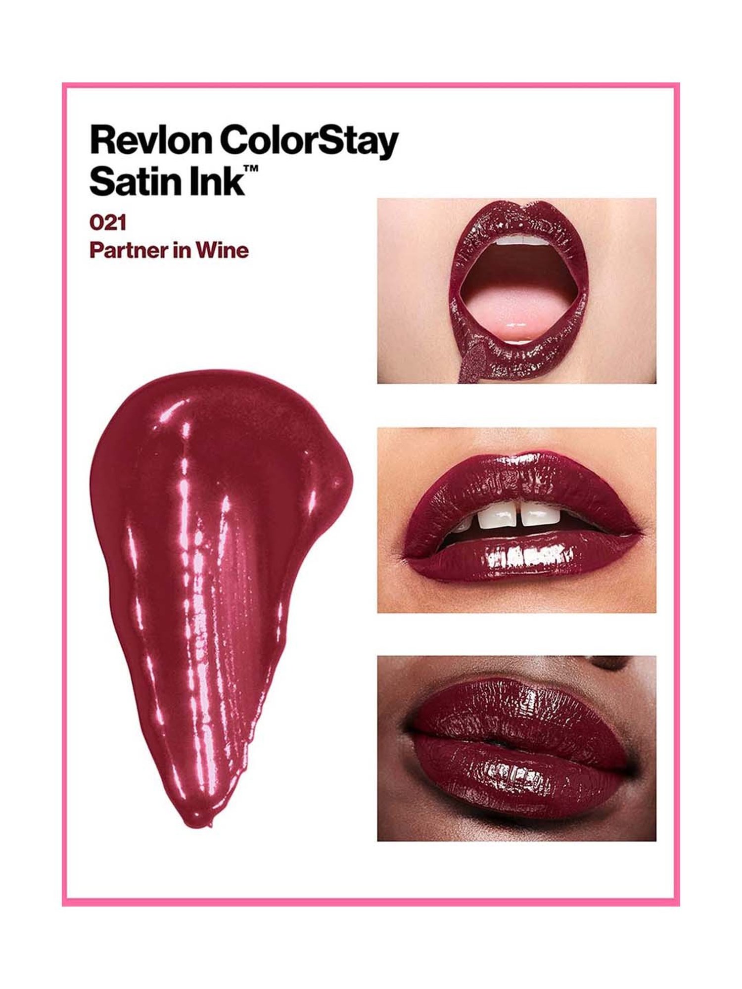 Revlon Colorstay Satin Ink Liquid Lip Color Partner In Wine - 5 ml