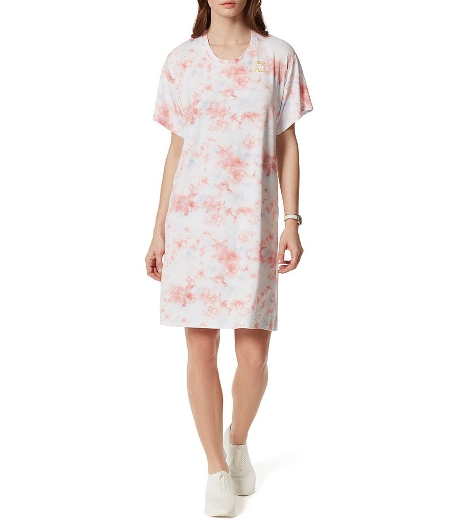 Anne Klein Sport Carlita Jewel Neck Sleeveless Midi Shift Tank Dress