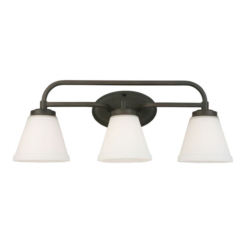Mayview 3 Vanity Light Bronze/White - EGLO