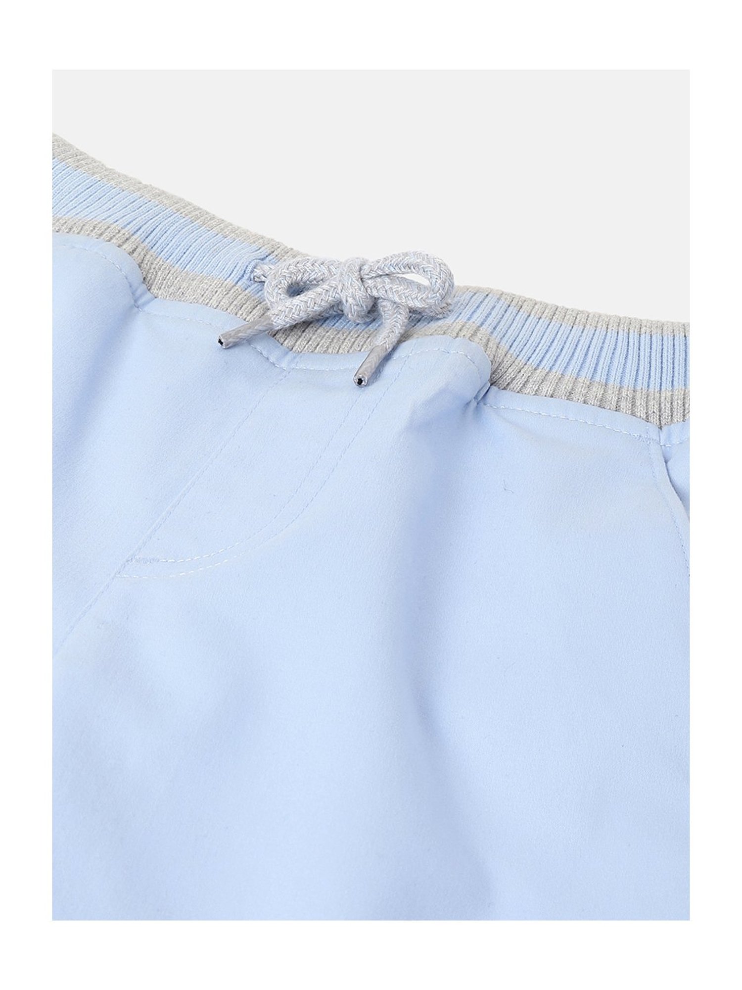 United Colors of Benetton Boys Blue Solid Trousers