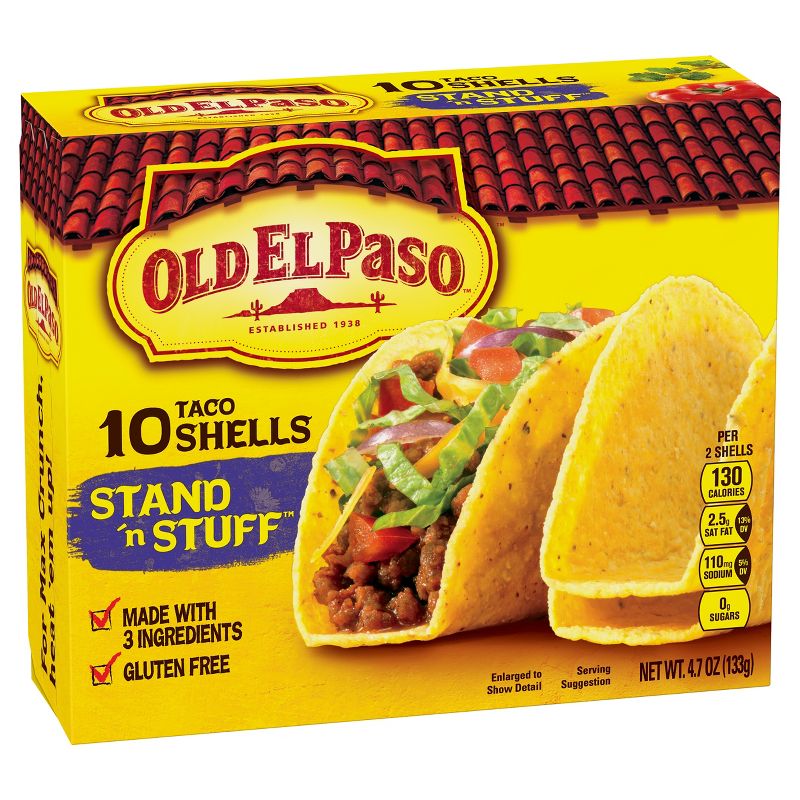 Old El Paso Gluten Free Stand 'n Stuff Yellow Corn Taco Shells - 4.7oz/10ct