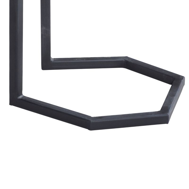 Metal Contemporary Accent Table Black - Olivia & May